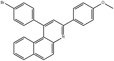 1-(4-bromophenyl)-3-(4-methoxyphenyl)benzo[f]quinoline Struktur