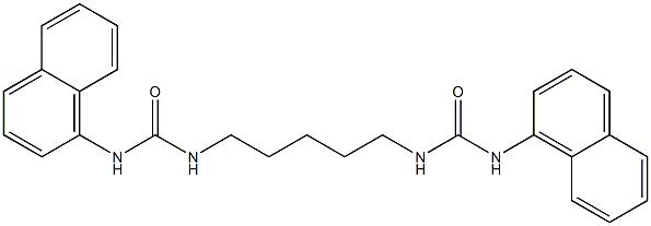 1-naphthalen-1-yl-3-[5-(naphthalen-1-ylcarbamoylamino)pentyl]urea Struktur