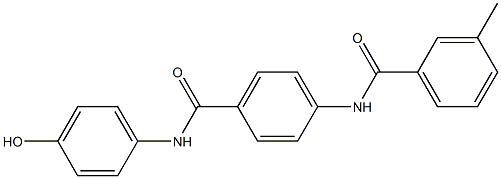 N-[4-[(4-hydroxyphenyl)carbamoyl]phenyl]-3-methylbenzamide Struktur