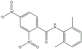 N-(2,6-dimethylphenyl)-2,4-dinitrobenzamide Struktur