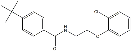 4-tert-butyl-N-[2-(2-chlorophenoxy)ethyl]benzamide Struktur