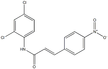 (E)-N-(2,4-dichlorophenyl)-3-(4-nitrophenyl)prop-2-enamide Struktur