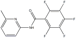 2,3,4,5,6-pentafluoro-N-(6-methylpyridin-2-yl)benzamide Struktur