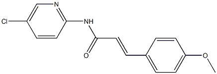 (E)-N-(5-chloropyridin-2-yl)-3-(4-methoxyphenyl)prop-2-enamide Struktur