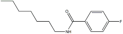 4-fluoro-N-heptylbenzamide Struktur