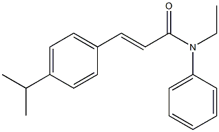 (E)-N-ethyl-N-phenyl-3-(4-propan-2-ylphenyl)prop-2-enamide Struktur