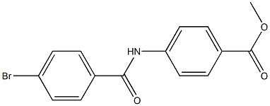 methyl 4-[(4-bromobenzoyl)amino]benzoate Struktur