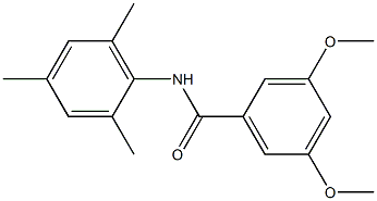 3,5-dimethoxy-N-(2,4,6-trimethylphenyl)benzamide Struktur