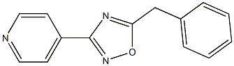 5-benzyl-3-pyridin-4-yl-1,2,4-oxadiazole Struktur