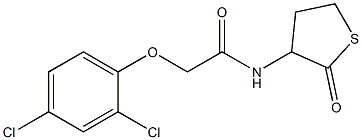 2-(2,4-dichlorophenoxy)-N-(2-oxothiolan-3-yl)acetamide Struktur