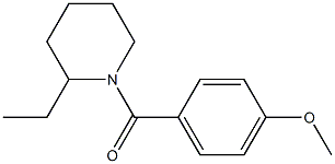 (2-ethylpiperidin-1-yl)-(4-methoxyphenyl)methanone Struktur