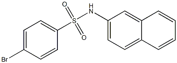 4-bromo-N-naphthalen-2-ylbenzenesulfonamide Struktur