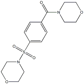 morpholin-4-yl-(4-morpholin-4-ylsulfonylphenyl)methanone Struktur