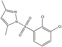 1-(2,3-dichlorophenyl)sulfonyl-3,5-dimethylpyrazole Struktur