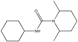 N-cyclohexyl-2,6-dimethylpiperidine-1-carboxamide Struktur