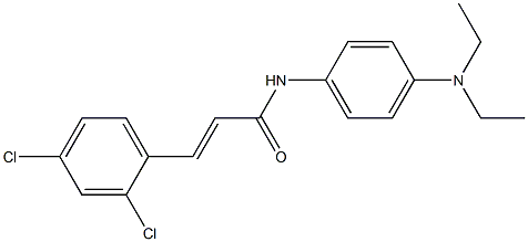 (E)-3-(2,4-dichlorophenyl)-N-[4-(diethylamino)phenyl]prop-2-enamide Struktur