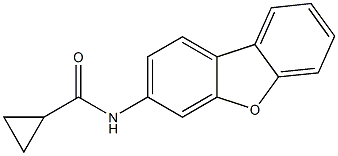 N-dibenzofuran-3-ylcyclopropanecarboxamide Struktur