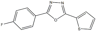 2-(4-fluorophenyl)-5-thiophen-2-yl-1,3,4-oxadiazole Struktur