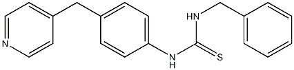 1-benzyl-3-[4-(pyridin-4-ylmethyl)phenyl]thiourea Struktur