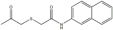 N-naphthalen-2-yl-2-(2-oxopropylsulfanyl)acetamide Struktur