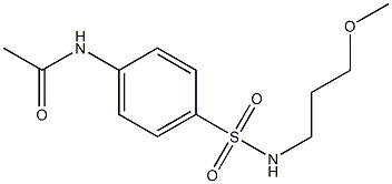 N-[4-(3-methoxypropylsulfamoyl)phenyl]acetamide Struktur