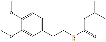 N-[2-(3,4-dimethoxyphenyl)ethyl]-3-methylbutanamide Struktur