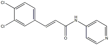 (E)-3-(3,4-dichlorophenyl)-N-pyridin-4-ylprop-2-enamide Struktur