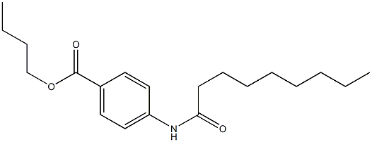 butyl 4-(nonanoylamino)benzoate Struktur