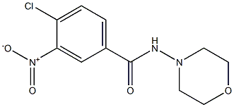 4-chloro-N-morpholin-4-yl-3-nitrobenzamide Struktur