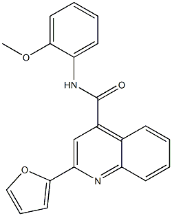 2-(furan-2-yl)-N-(2-methoxyphenyl)quinoline-4-carboxamide Struktur