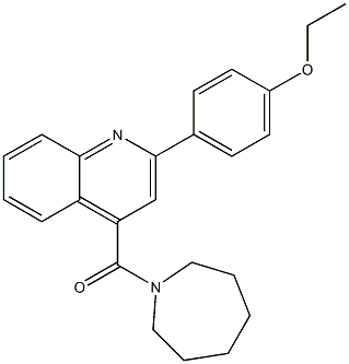 azepan-1-yl-[2-(4-ethoxyphenyl)quinolin-4-yl]methanone Struktur