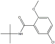 N-tert-butyl-5-chloro-2-methoxybenzamide Struktur