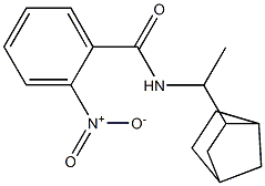 N-[1-(3-bicyclo[2.2.1]heptanyl)ethyl]-2-nitrobenzamide Struktur