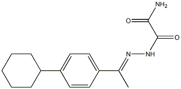 N'-[(E)-1-(4-cyclohexylphenyl)ethylideneamino]oxamide Struktur