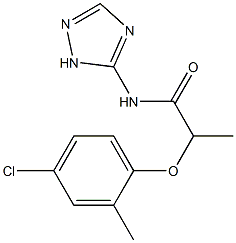 2-(4-chloro-2-methylphenoxy)-N-(1H-1,2,4-triazol-5-yl)propanamide Struktur