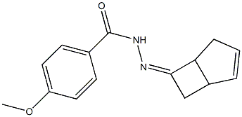 N-[(Z)-7-bicyclo[3.2.0]hept-3-enylideneamino]-4-methoxybenzamide Struktur