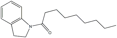 1-(2,3-dihydroindol-1-yl)nonan-1-one Struktur