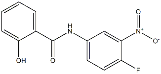 N-(4-fluoro-3-nitrophenyl)-2-hydroxybenzamide Struktur