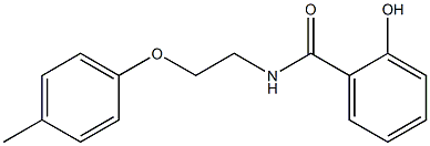 2-hydroxy-N-[2-(4-methylphenoxy)ethyl]benzamide Struktur