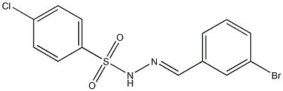 N-[(E)-(3-bromophenyl)methylideneamino]-4-chlorobenzenesulfonamide Struktur