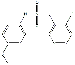 1-(2-chlorophenyl)-N-(4-methoxyphenyl)methanesulfonamide Struktur