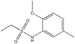 N-(2-methoxy-5-methylphenyl)ethanesulfonamide Struktur