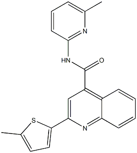 N-(6-methylpyridin-2-yl)-2-(5-methylthiophen-2-yl)quinoline-4-carboxamide Struktur