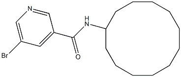 5-bromo-N-cyclododecylpyridine-3-carboxamide Struktur