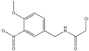 2-chloro-N-[(4-methoxy-3-nitrophenyl)methyl]acetamide Struktur