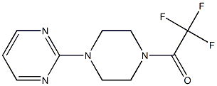 2,2,2-trifluoro-1-(4-pyrimidin-2-ylpiperazin-1-yl)ethanone Struktur