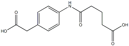 5-[4-(carboxymethyl)anilino]-5-oxopentanoic acid Struktur