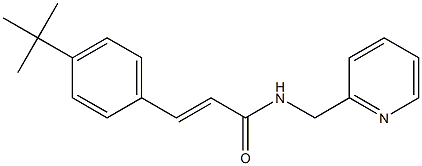 (E)-3-(4-tert-butylphenyl)-N-(pyridin-2-ylmethyl)prop-2-enamide Struktur