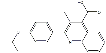 3-methyl-2-(4-propan-2-yloxyphenyl)quinoline-4-carboxylic acid Struktur