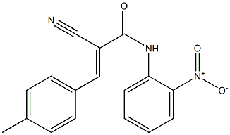 (E)-2-cyano-3-(4-methylphenyl)-N-(2-nitrophenyl)prop-2-enamide Struktur